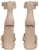 (W) Balmain Ava 'Selipar Fesyen Tumit Tebal Beige' AN0UH851LVIT