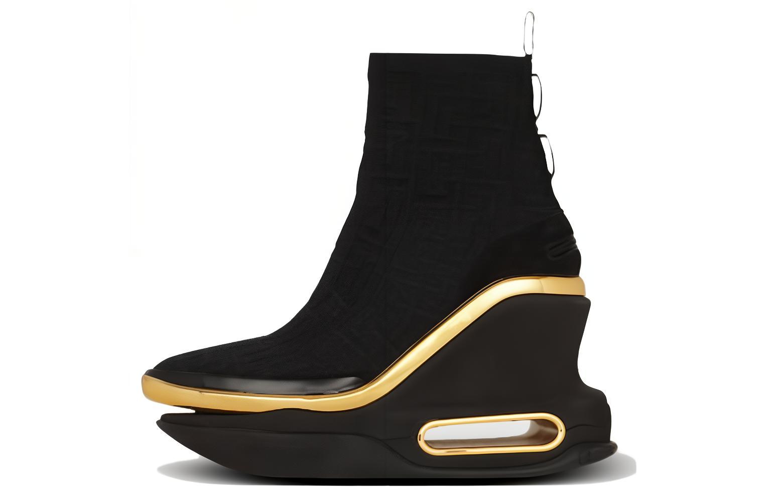 (W) Balmain B-Bold 'Black Fashion Ankle Boot'