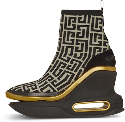 (Women) Balmain B-Bold 'Black White Logo Mesh Platform' YN0VH694TKPMGFE Buy (Women) Balmain B-Bold 'Black White Logo Mesh Platform' YN0VH694TKPMGFE