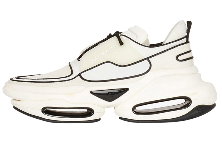 (W) Balmain B-Bold 'White Black'