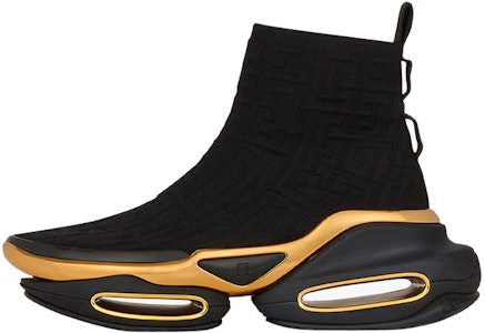 BALMAIN 巴爾曼 B-Bold 高筒運動鞋 女款 黑金色 Buy BALMAIN 巴爾曼 B-Bold 高筒運動鞋 女款 黑金色