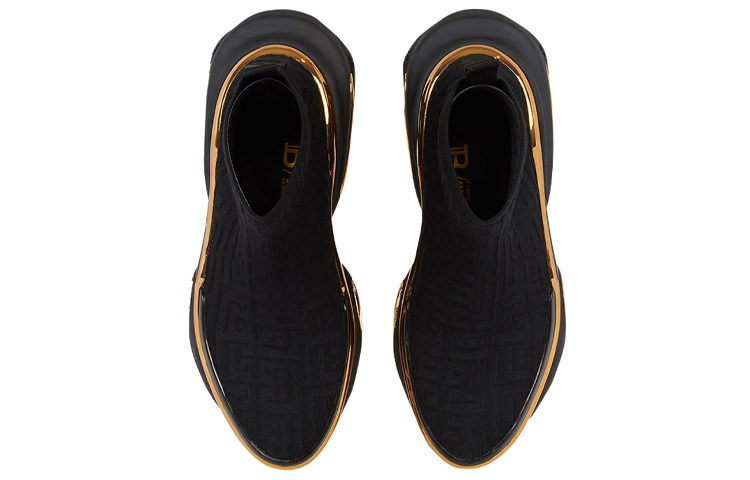 Lookbook (Women) Balmain B-Bold High 'Black Gold' WN0VJ684TKMM0PA