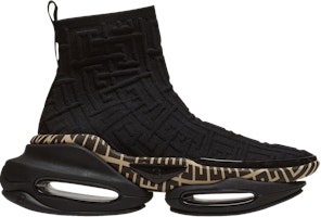 (Women) Balmain B-Bold Knit High 'Black Monogram' YN0VJ684TPMK-0PA (Women) Balmain B-Bold Knit High 'Black Monogram' YN0VJ684TPMK-0PA