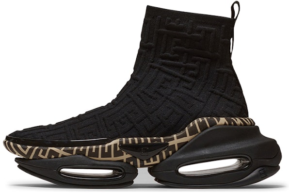 (Women) Balmain B-Bold Knit High 'Black Monogram' YN0VJ684TPMK-0PA Buy (Women) Balmain B-Bold Knit High 'Black Monogram' YN0VJ684TPMK-0PA