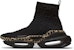 (W) Balmain B-Bold Knit Tinggi 'Monogram Hitam' YN0VJ684TPMK-0PA