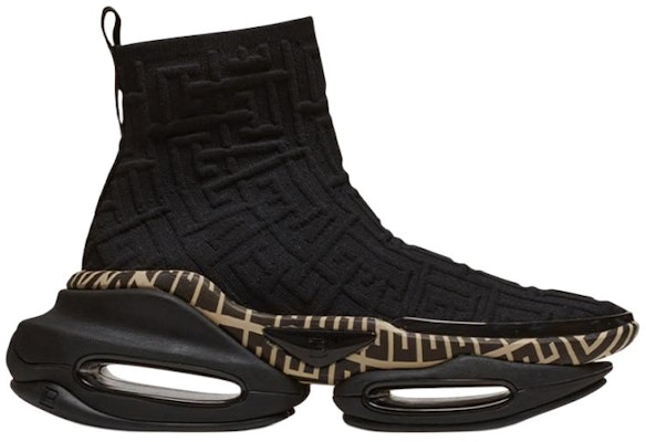(Women) Balmain B-Bold Knit High 'Black Monogram' YN0VJ684TPMK-0PA Order (Women) Balmain B-Bold Knit High 'Black Monogram' YN0VJ684TPMK-0PA