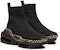 (W) Balmain B-Bold Knit Tinggi 'Monogram Hitam' YN0VJ684TPMK-0PA
