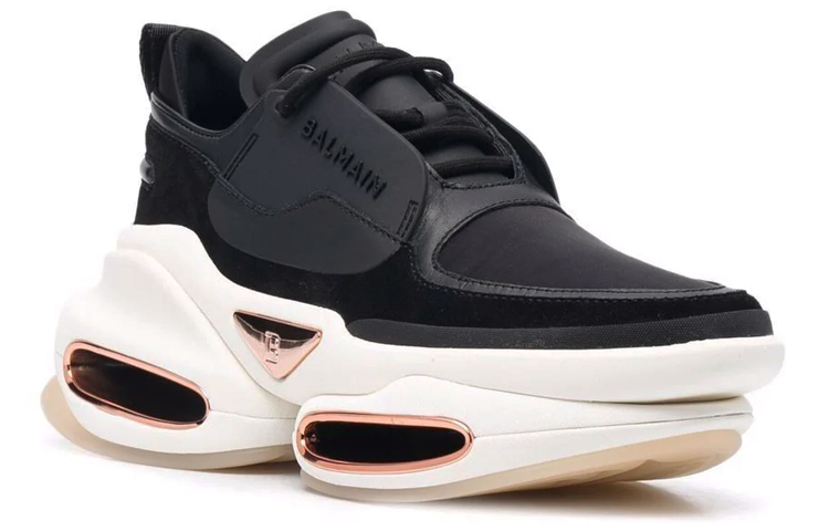 (W) Balmain B-Bold Low 'Black Leather' 圖 2