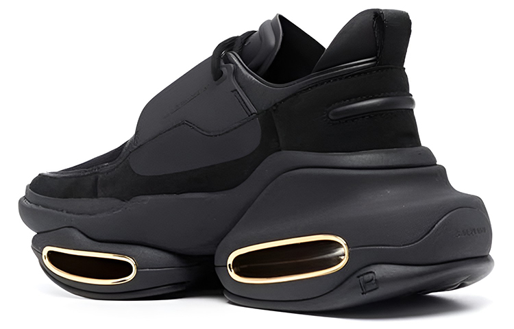 (W) Balmain B-Bold Low 'Black Leather' 圖 4