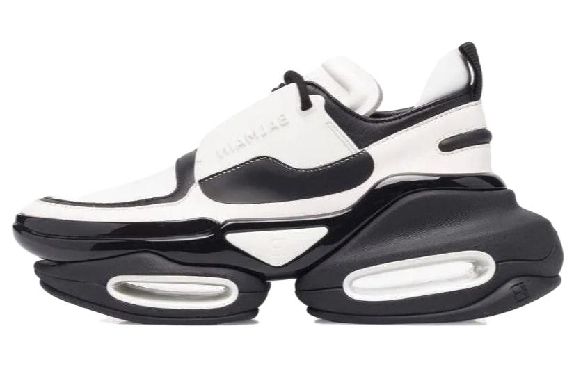 (W) Balmain B-Bold Low 'Black White'