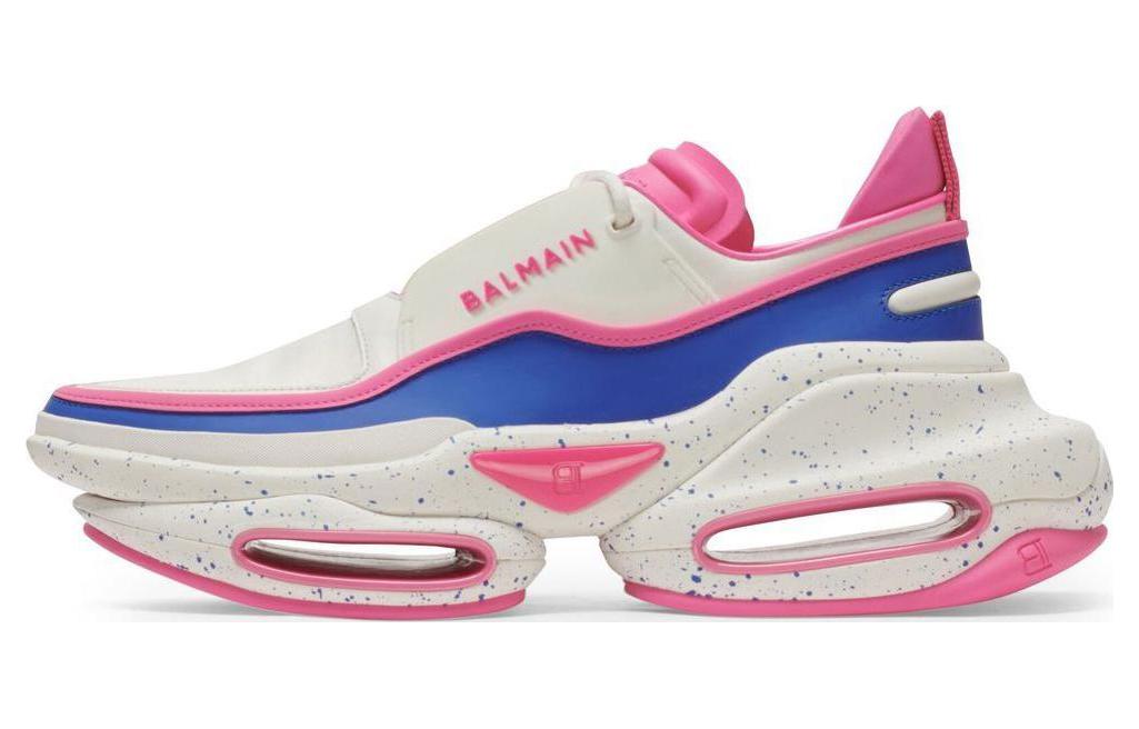 (W) Balmain B-Bold Low 'White Pink'