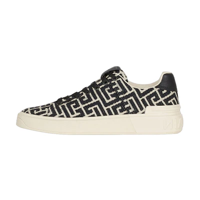 (W) Balmain B-Court 'Black Jacquard Low-Top'