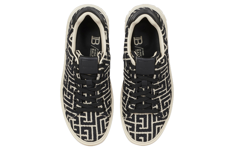 (W) Balmain B-Court 'Black Jacquard Low-Top' 圖 3