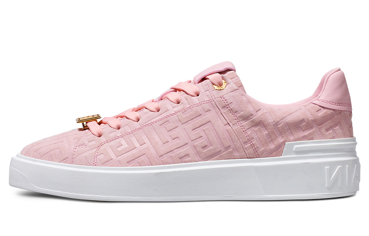 (Women) Balmain B-Court 'Embossed Suede Pink' YN1VI690LCPM4AO