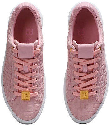 (W) 발망 B-코트 엠보싱 스웨이드 핑크 (Balmain B-Court embossing suede pink) YN1VI690LCPM4AO Shop (W) 발망 B-코트 엠보싱 스웨이드 핑크 (Balmain B-Court embossing suede pink) YN1VI690LCPM4AO