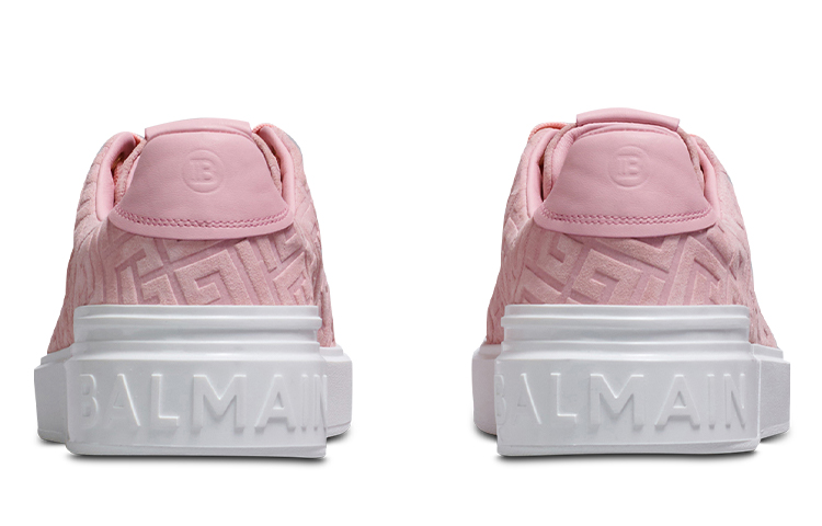 Purchase (Women) Balmain B-Court 'Embossed Suede Pink' YN1VI690LCPM4AO