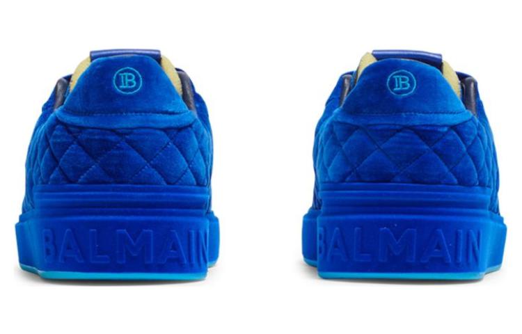 Shop (W) Balmain B-Court 'Sepatu Nyaman Tren Rendah Biru' YM1VI288TQFD6AK