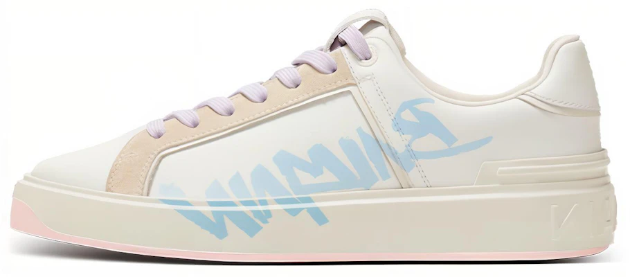 (W) Balmain B-Court 'Cetakan - Putih Biru Muda' BN1VI712LTSB-GOA Buy (W) Balmain B-Court 'Cetakan - Putih Biru Muda' BN1VI712LTSB-GOA
