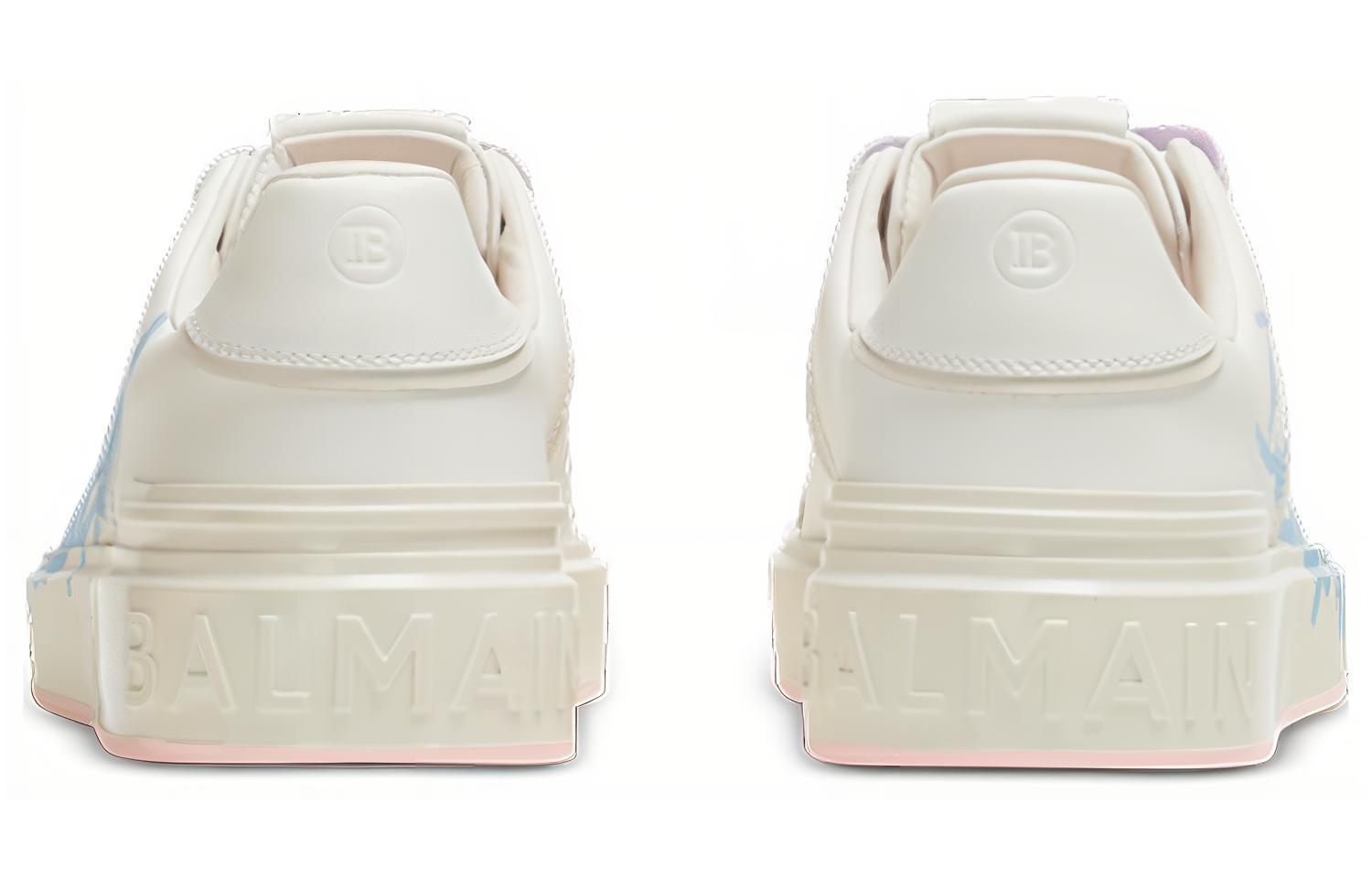 Lookbook (W) Balmain B-Court 'Cetakan - Putih Biru Muda' BN1VI712LTSB-GOA