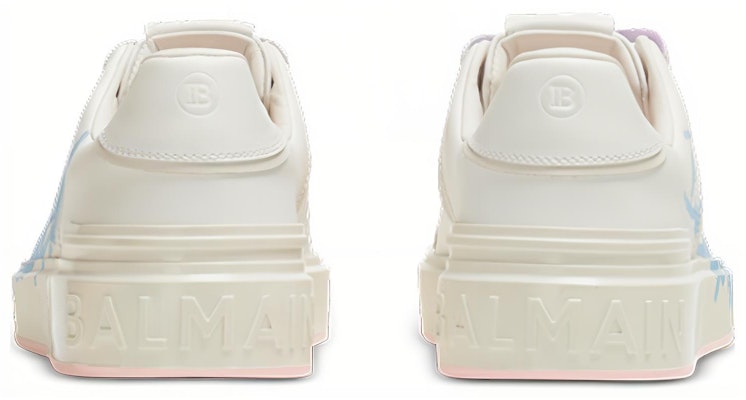 (Women) Balmain B-Court 'Printed - White Light Blue' BN1VI712LTSB-GOA Lookbook (Women) Balmain B-Court 'Printed - White Light Blue' BN1VI712LTSB-GOA