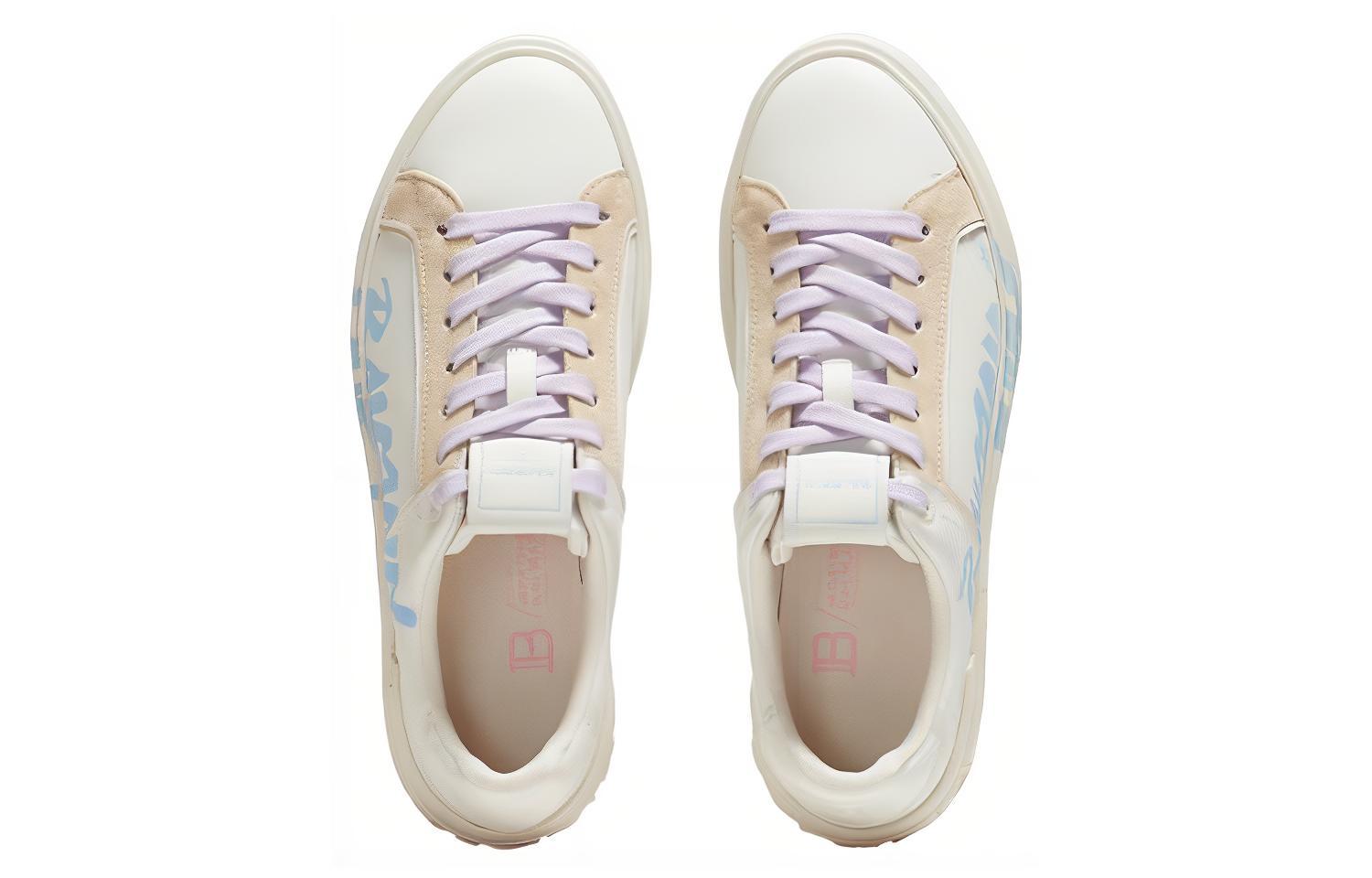 Shop (W) Balmain B-Court 'Cetakan - Putih Biru Muda' BN1VI712LTSB-GOA
