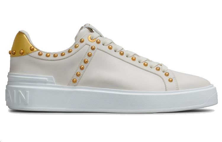 (W) Balmain B-Court 'White Studded Leather' 圖 2