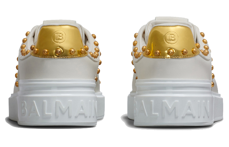 (W) Balmain B-Court 'White Studded Leather' 圖 5