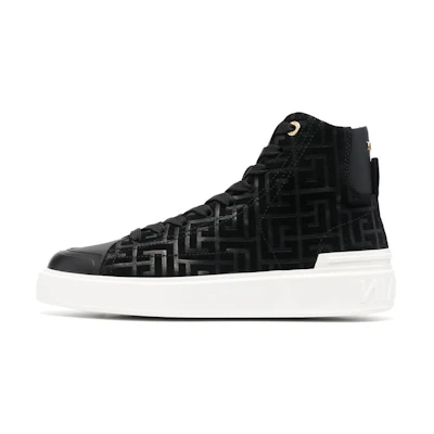 (W) Balmain B-Court High 'Black Fashion'