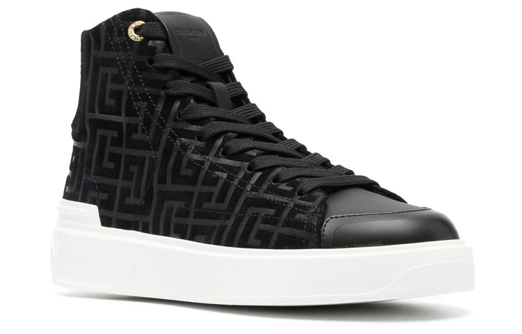 (W) Balmain B-Court High 'Black Fashion' 圖 2