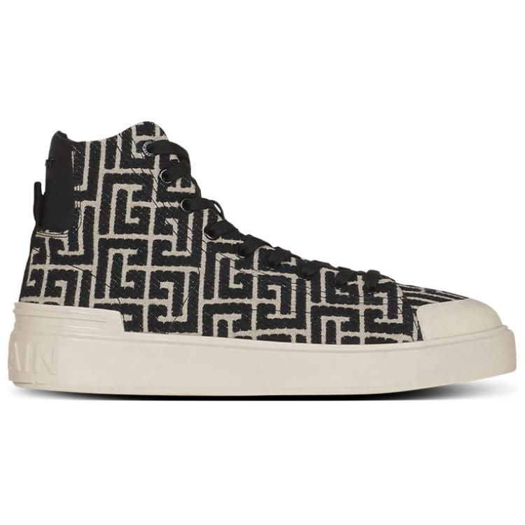 (W) Balmain B-Court High 'Black Jacquard' 圖 2