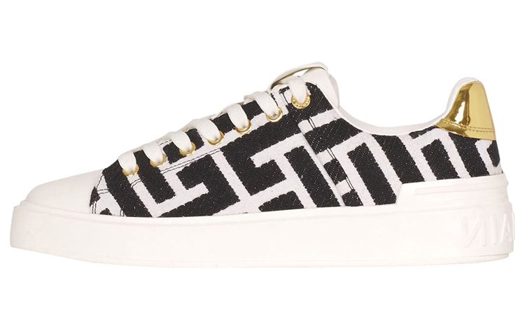(W) Balmain B-Court Low 'Black White'