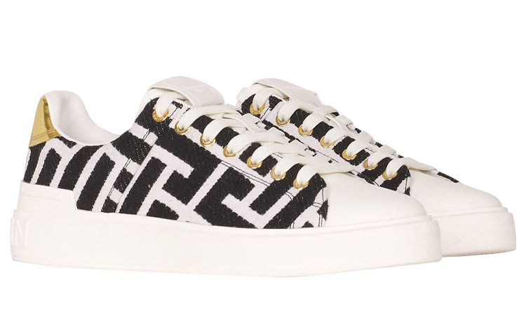 (W) Balmain B-Court Low 'Black White' 圖 2
