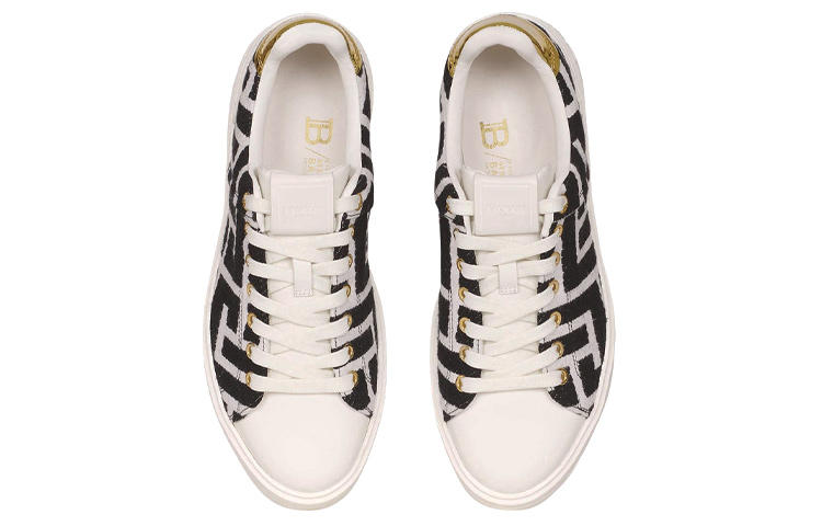 (W) Balmain B-Court Low 'Black White' 圖 3
