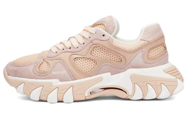 (W) Balmain B-East 'Pink Leather Low-Top'