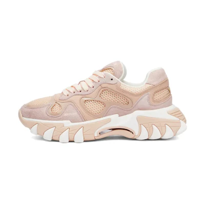 (W) Balmain B-East 'Pink Leather Low-Top'