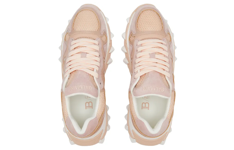 (W) Balmain B-East 'Pink Leather Low-Top' 圖 3