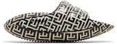 Buy (W) Balmain B-IT Kulit Berlapik Bicolor Monogram - Hitam Putih Mules YN1VL699-TVMG-GFE