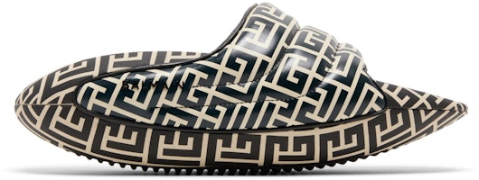(Women) Balmain B-IT Quilted Leather Mules 'Bicolor Monogram - Black White' YN1VL699-TVMG-GFE (Women) Balmain B-IT Quilted Leather Mules 'Bicolor Monogram - Black White' YN1VL699-TVMG-GFE