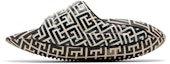 Lookbook (W) Balmain B-IT Kulit Berlapik Bicolor Monogram - Hitam Putih Mules YN1VL699-TVMG-GFE