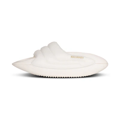 (W) Balmain B-IT Sandal 'White Quilted Leather'