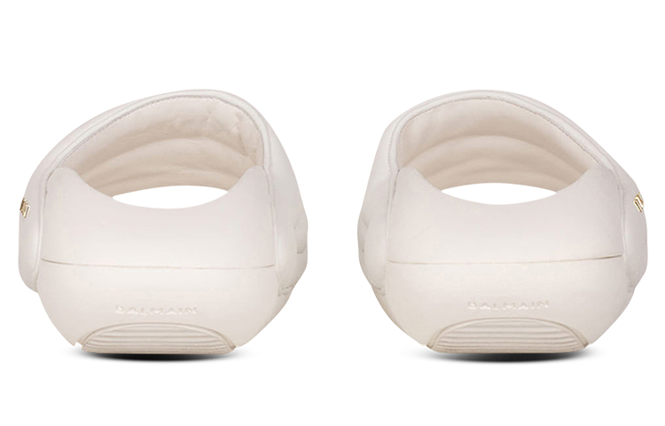 (W) Balmain B-IT Sandal 'White Quilted Leather' 圖 4