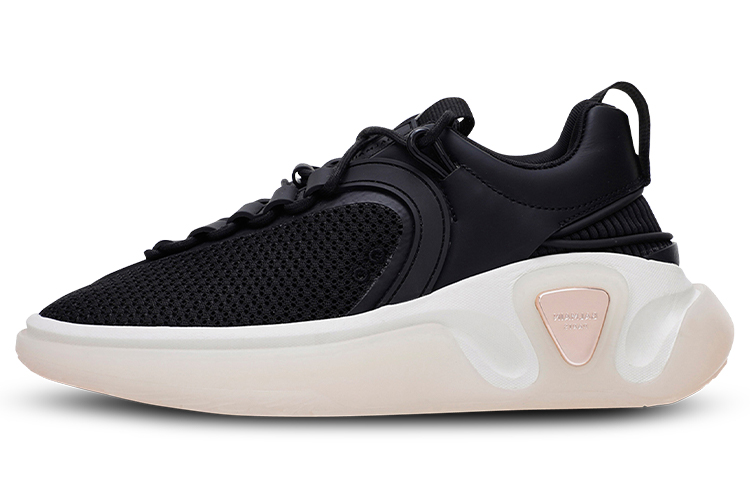 (W) Balmain B-RNNR 'Black Leather and Mesh'