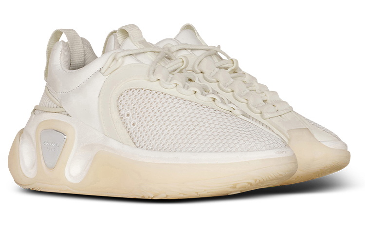 (W) Balmain B-RNNR 'White Leather and Mesh' 圖 2