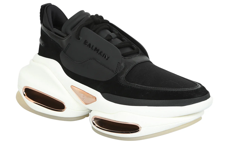 (W) Balmain B-Bold Low 'Black Leather' 圖 2
