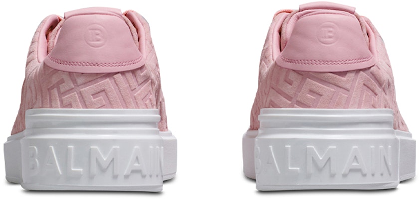 (W) 발망 B-코트 엠보싱 스웨이드 핑크 (Balmain B-Court embossing suede pink) YN1VI690LCPM4AO Shop (W) 발망 B-코트 엠보싱 스웨이드 핑크 (Balmain B-Court embossing suede pink) YN1VI690LCPM4AO