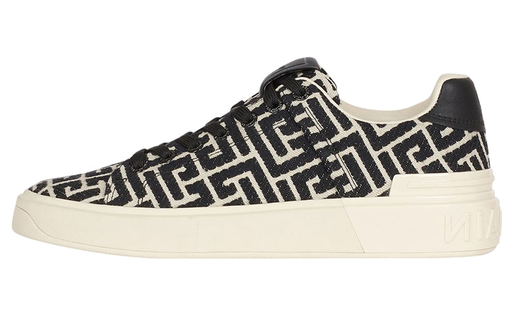(W) Balmain B-Court Low 'Black White'