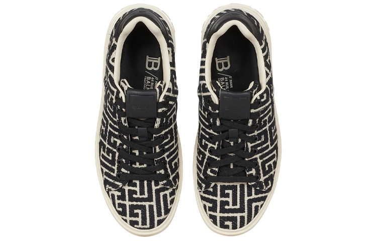 (W) Balmain B-Court Low 'Black White' 圖 2
