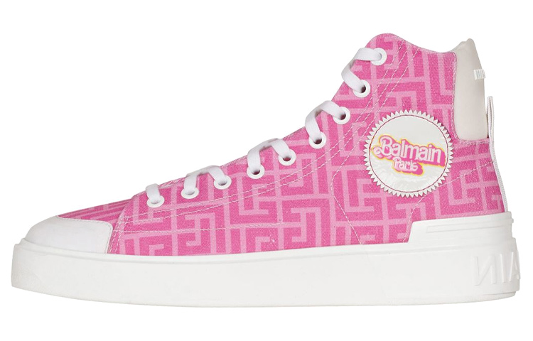 (W) Balmain Barbie B-Court High 'Pink White'