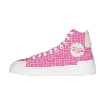 (W) Balmain Barbie B-Court High 'Pink White'