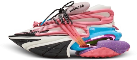 (Women) Balmain Calfskin Round Toe Lace-Up Mid-Top 'Pink' BN0VF724KMULAAG (Women) Balmain Calfskin Round Toe Lace-Up Mid-Top 'Pink' BN0VF724KMULAAG